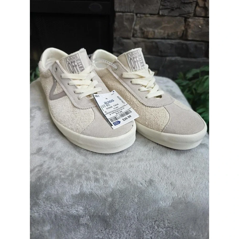NWOB VANS Sports Low VN000D6N24O SPORT Creme Men 9.5 womens 11 Shoes